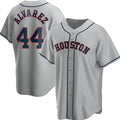 Houston Astros #44 Yordan Alvarez Grey Fotopoulosg Cool Base Stitched Jersey