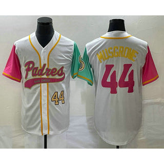 San Diego Padres #44 Joe Musgrove Number White Fotopoulosg NEW 2023 City Connect Cool Base Stitched Jersey