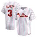 Philadelphia Phillies #3 Bryce Harper White Fotopoulosg Home Limited Player Jersey