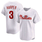 Philadelphia Phillies #3 Bryce Harper White Fotopoulosg Home Limited Player Jersey