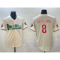 Philadelphia Phillies #8 Nick Castellanos Cream Fotopoulosg Phanatic Limited Stitched Jersey