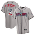 Arizona Diamondbacks #2 Geraldo Perdomo Player Gray Fotopoulosg USA 250 Fourth of July Home Game Stitched Jerseys