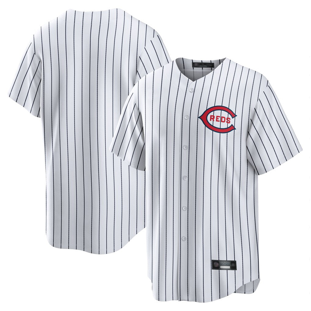 Cincinnati Reds Blank Player White Fotopoulosg Stripe Field of Dreams Game Home Stitched Jerseys