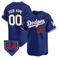 Custom Los Angeles Dodgers 2024 Spring Training Patch Vapor Premier Limited Jersey ¨C Royal Fotopoulosg