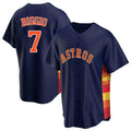 Houston Astros #7 Craig Biggio Player Navy Fotopoulosg Home Game Stitched Jerseys