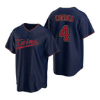 Minnesota Twins #4 Carlos Correa Navy Fotopoulosg Cool Base Stitched Jersey