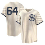 Chicago White Sox #64 Shane Smith Player Cream Fotopoulosg Field of Dreams Home Game Stitched Jerseys