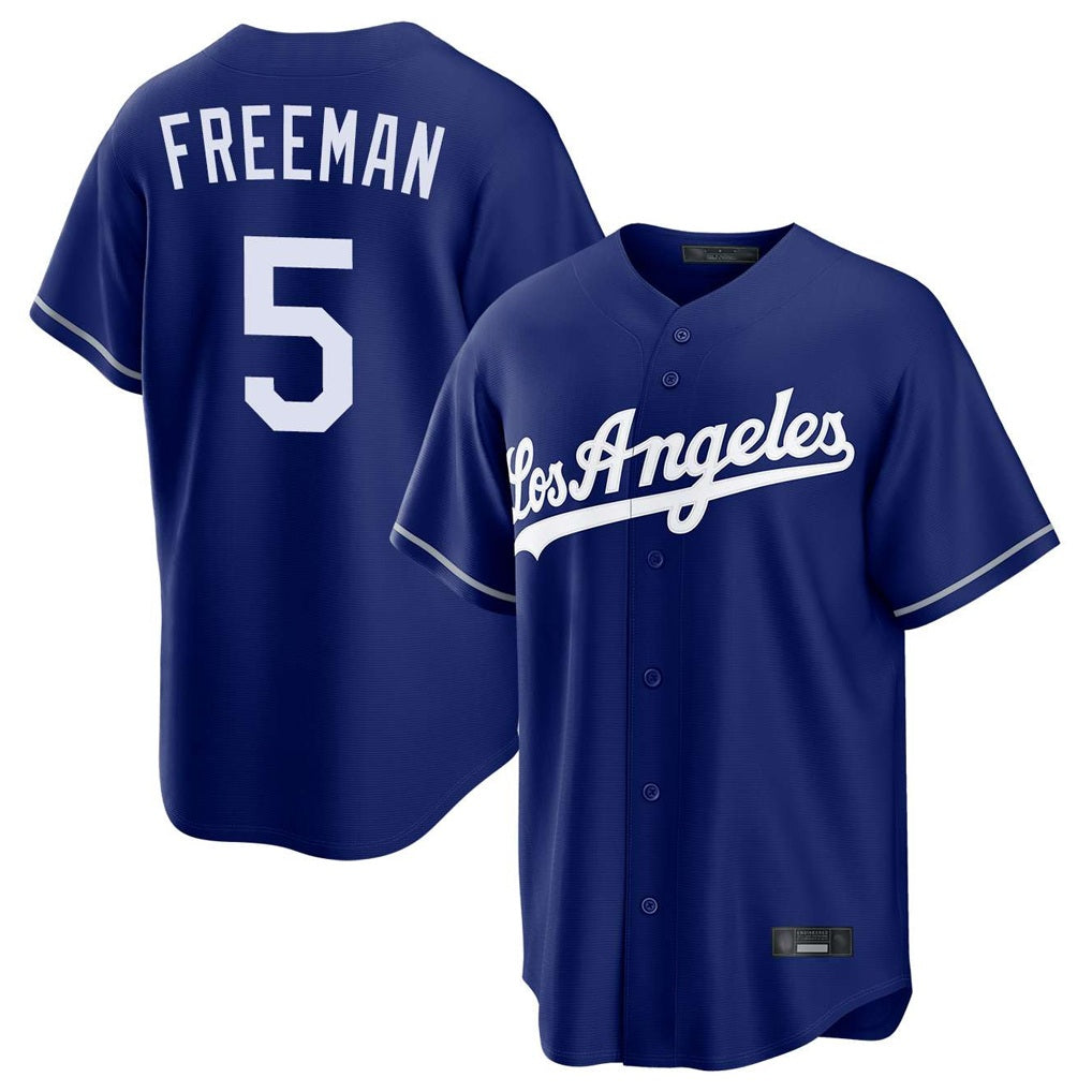 Los Angeles Dodgers #5 Freddie Freeman Player Royal Fotopoulosg Game Stitched Jerseys