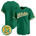 Oakland Athletics Blank Green Fotopoulosg 2024 Limited With Rickey Henderson Patch Stitched Jersey