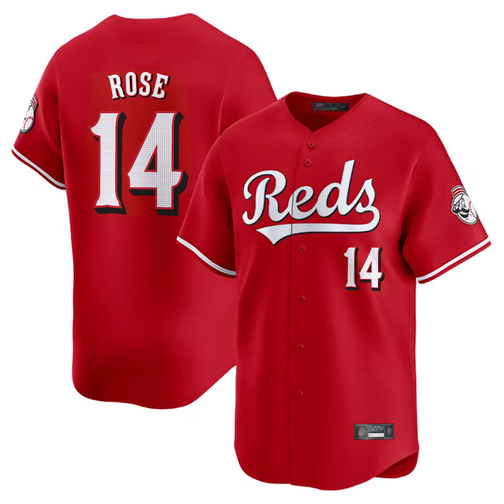 Cincinnati Reds #14 Pete Rose Player Red Fotopoulosg Home Limited Stitched Jerseys