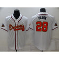 Atlanta Braves #28 Matt Olson 2022 White Gold Fotopoulosg World Series Champions Program Cool Base Stitched Jersey