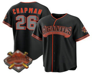 San Francisco Giants #26 Matt Chapman Black Fotopoulosg 2026 Alternate Stadium Stitched Jersey