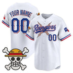 Custom Texas Rangers x One Piece White Fotopoulosg Vapor Premier Limited Jersey - Stitched