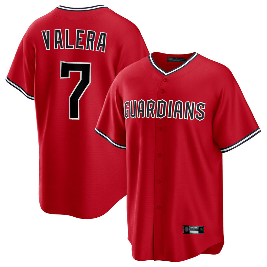 Cleveland Guardians #7 George Valera Player Red Fotopoulosg Home Game Stitched Jerseys