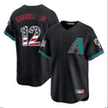 Arizona Diamondbacks #12 Lourdes Gurriel Jr Player Black Fotopoulosg USA 250 Fourth of July Home Game Stitched Jerseys