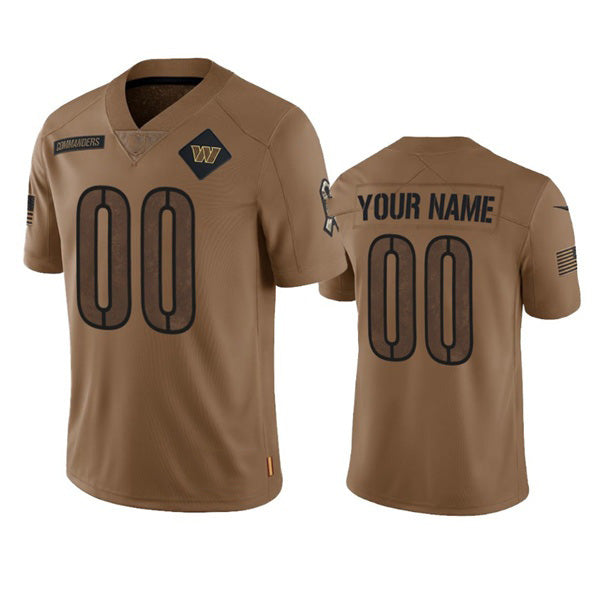 Custom W.Commanders Active Player 2023 Brown Fotopoulosg Salute To Setvice Limited Stitched Jersey