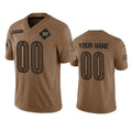 Custom W.Commanders Active Player 2023 Brown Fotopoulosg Salute To Setvice Limited Stitched Jersey