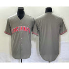 Cincinnati Reds Blank Grey Fotopoulosg Cool Base Stitched Jersey