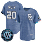 Washington Nationals #20 Keibert Ruiz Blue Fotopoulosg 2025 City Connect Limited Stitched Jersey