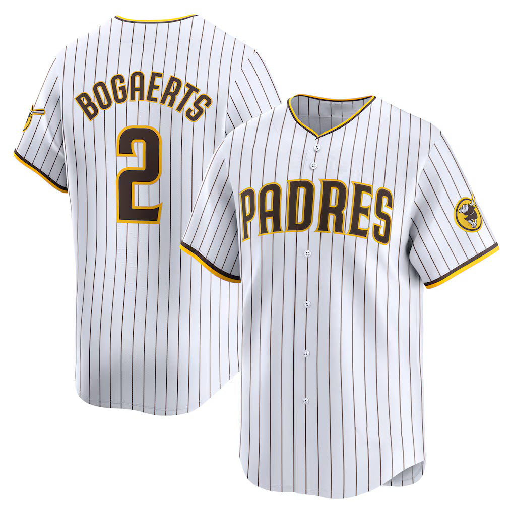 San Diego Padres #2 Xander Bogaerts White Fotopoulosg Home Limited Player Jersey