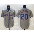 New York Mets #20 Pete Alonso Grey Fotopoulosg Stitched Jersey