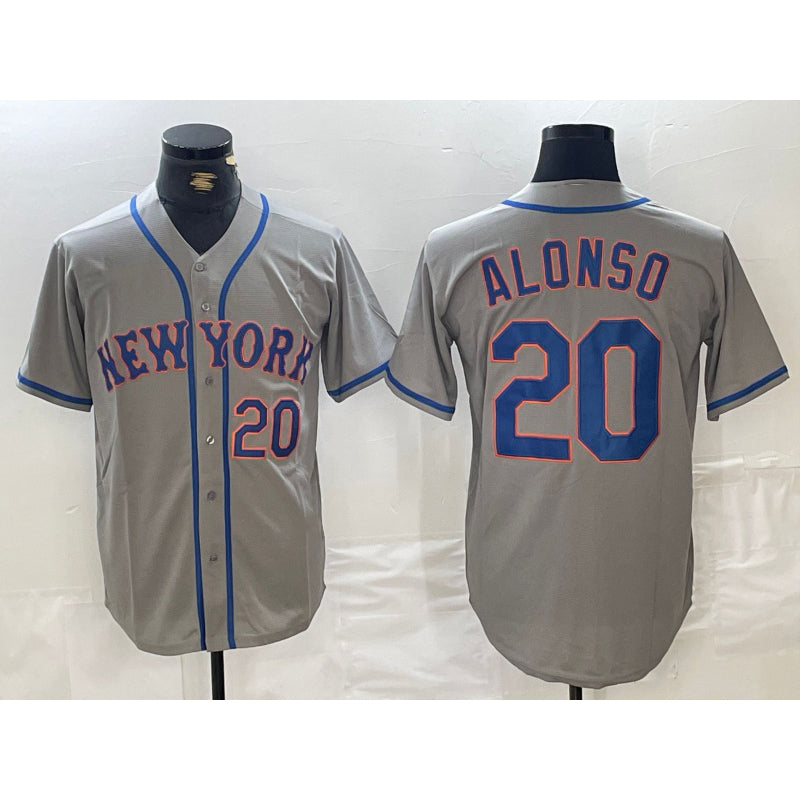 New York Mets #20 Pete Alonso Grey Fotopoulosg Stitched Jersey