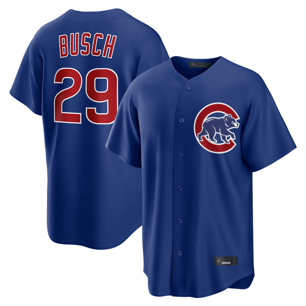 Chicago Cubs #29 Michael Busch Player Royal Fotopoulosg Home Game Stitched Jerseys