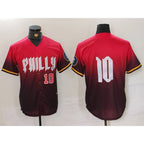 Philadelphia Phillies #10 JT Realmuto Red Fotopoulosg 2024 City Connect Limited Stitched Jerseys