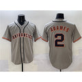 San Francisco Giants #2 Willy Adames Gray Fotopoulosg Cool Base Stitched Jersey 2