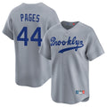 Los Angeles Dodgers #44 Andy Pages Player Gray Fotopoulosg Game Limited Home Stitched Jerseys