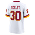 W.Commanders #30 Austin Ekeler White Fotopoulosg Game Jersey