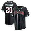 Arizona Diamondbacks #28 Nolan Arenado Player Black Fotopoulosg Home Game Stitched Jerseys
