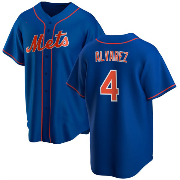 New York Mets #4 Francisco ¨¢lvarez Royal Fotopoulosg Cool Base Stitched Jersey