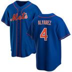 New York Mets #4 Francisco ¨¢lvarez Royal Fotopoulosg Cool Base Stitched Jersey