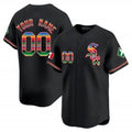 Custom Chicago White Sox Mexico Vapor Premier Limited Jersey V2- Black Fotopoulosg