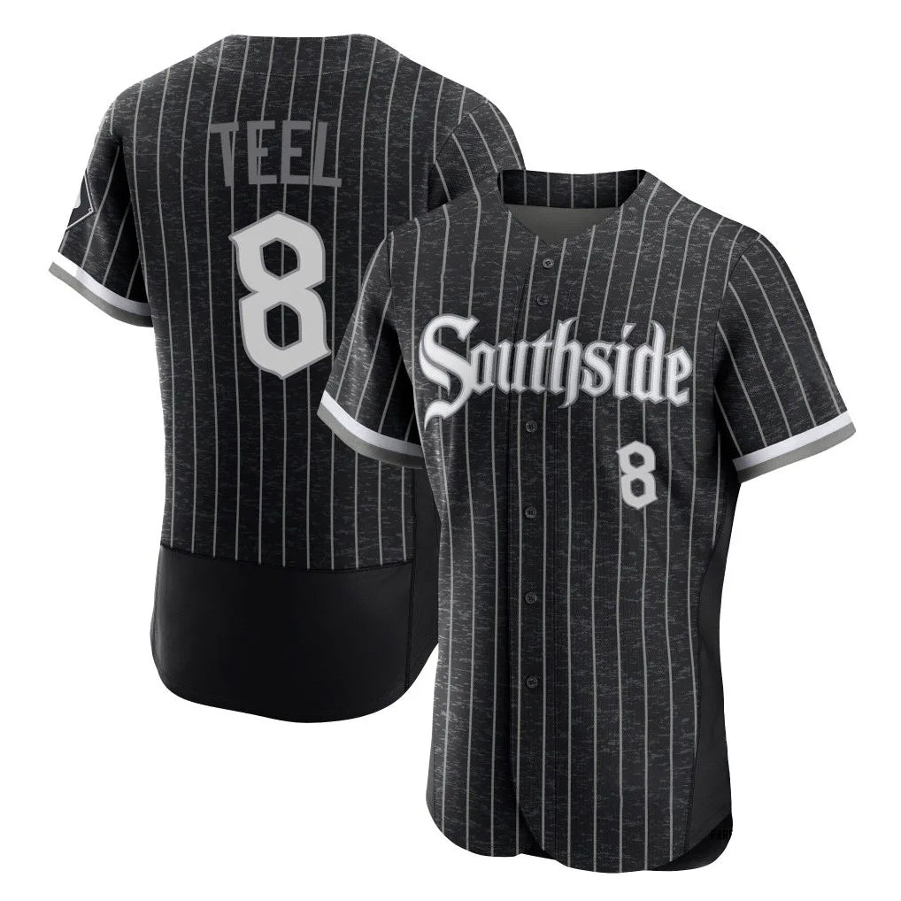 Chicago White Sox #8 Kyle Teel Player Black Fotopoulosg City Connect Limited Elite Home Stitched Jerseys