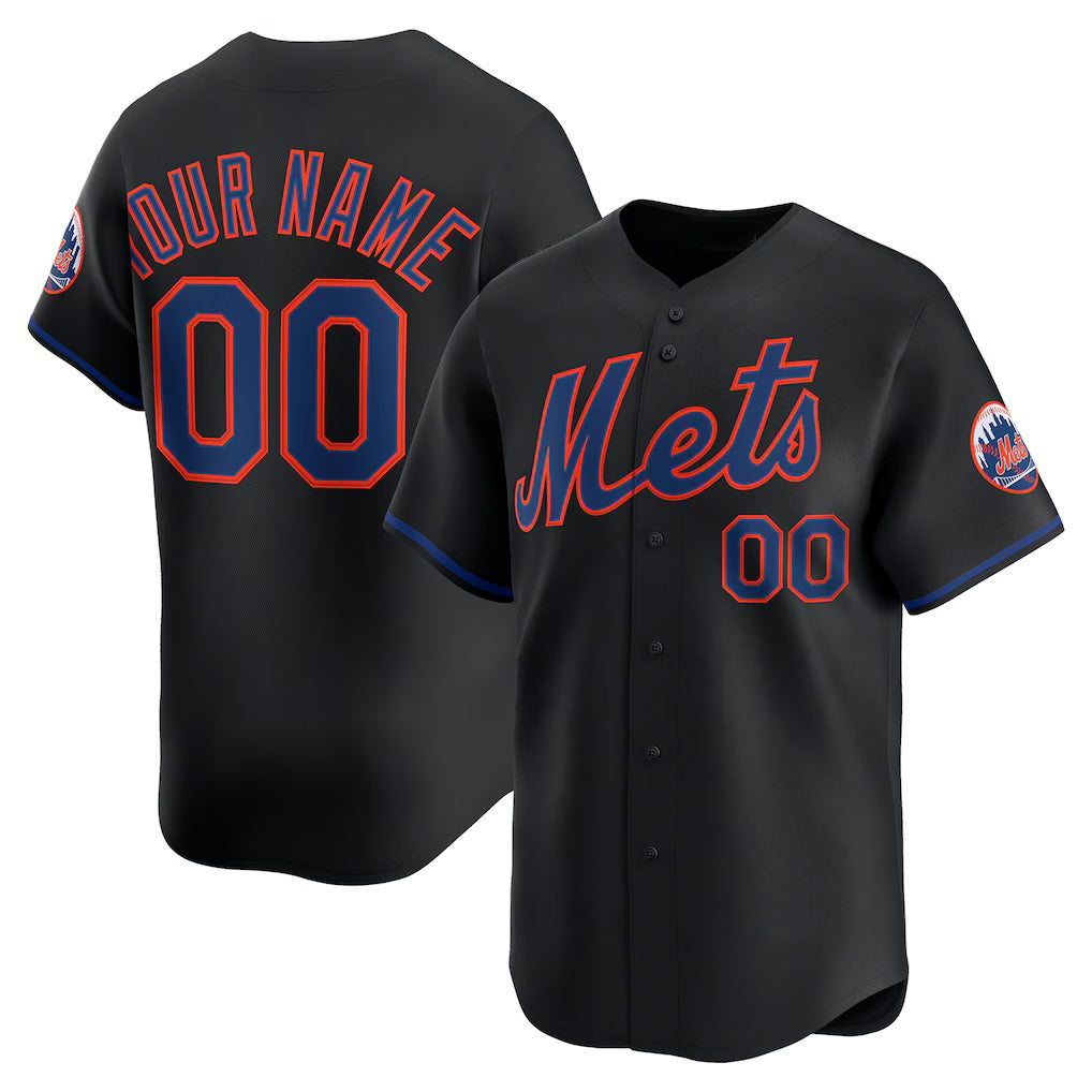 Custom New York Mets Black Fotopoulosg Alternate Limited Jersey
