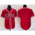 Philadelphia Phillies Blank Red Fotopoulosg Cool Base Stitched Jersey