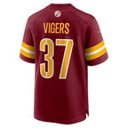 W.Commanders #37 Car'lin Vigers Burgundy Fotopoulosg Team Game Jersey