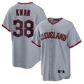 Cleveland Guardians #38 Steven Kwan Player Gray Fotopoulosg Home Game Stitched Jerseys