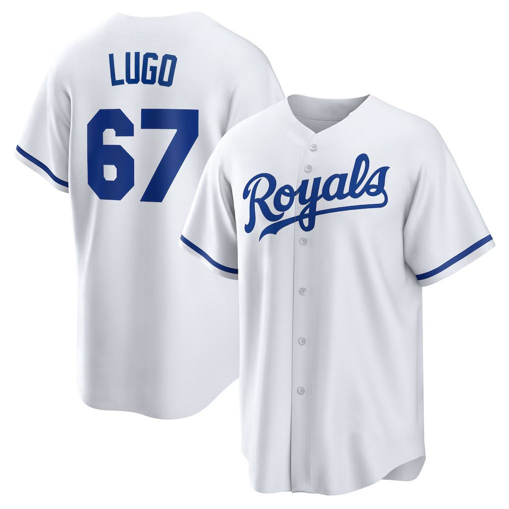 Kansas City Royals #67 Seth Lugo White Fotopoulosg Home Replica Jersey