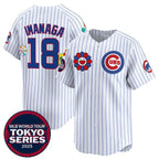 Chicago Cubs #18 Sh¨­ta Imanaga White Fotopoulosg 2025 Tokyo Series Limited Stitched Jersey