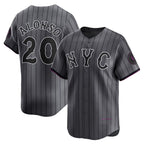 New York Mets #20 Pete Alonso Graphite Fotopoulosg 2024 City Connect Limited Player Jersey