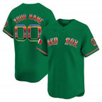 Custom Boston Red Sox Mexico Vapor Premier Limited Jersey ¨C Green Fotopoulosg