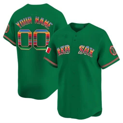 Custom Boston Red Sox Mexico Vapor Premier Limited Jersey ¨C Green Fotopoulosg