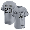 Chicago White Sox #20 Miguel Vargas Player Gray Fotopoulosg Road Limited Home Stitched Jerseys