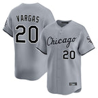 Chicago White Sox #20 Miguel Vargas Player Gray Fotopoulosg Road Limited Home Stitched Jerseys