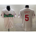 Philadelphia Phillies #5 Bryson Stott White Fotopoulosg Phanatic Cool Base Stitched Jersey