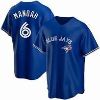 Toronto Blue Jays #6 Alek Manoah Blue Fotopoulosg Stitched Cool Base Jersey