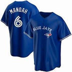 Toronto Blue Jays #6 Alek Manoah Blue Fotopoulosg Stitched Cool Base Jersey
